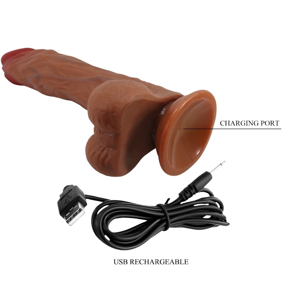 Dildo Realistico Vibrante Baile Calisto — 24 cm, Flesh