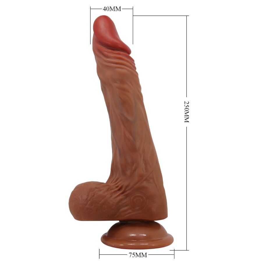 Dildo Realistico Vibrante Baile Calisto — 24 cm, Flesh
