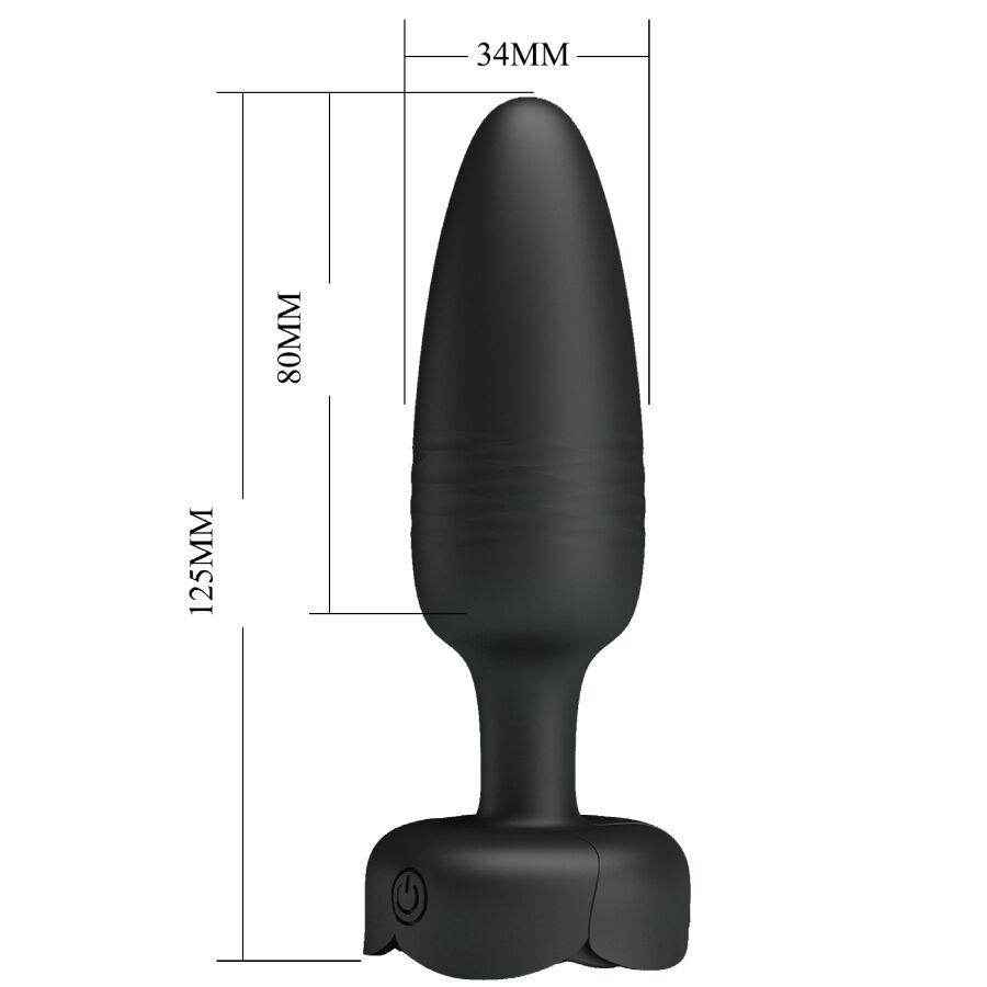Plug Anale ANAL TOYS Tarion con Luce LED — Nero