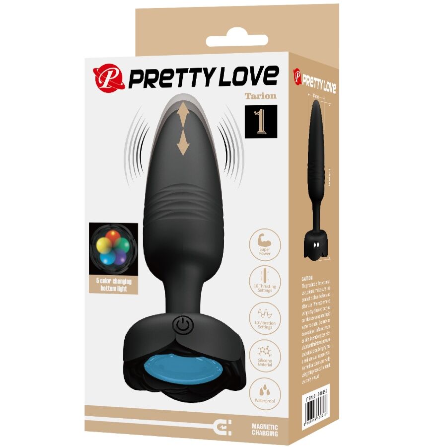 Plug Anale ANAL TOYS Tarion con Luce LED — Nero