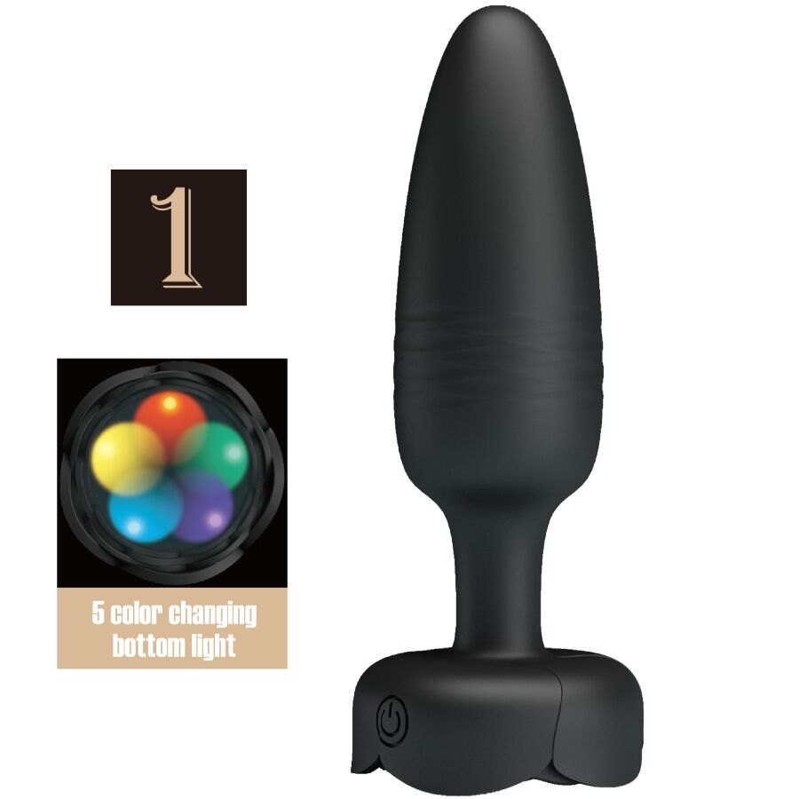 Plug Anale ANAL TOYS Tarion con Luce LED — Nero