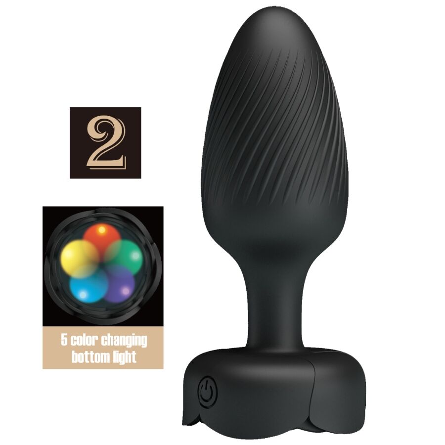 Plug Anale Pretty Love Varian LED — Nero
