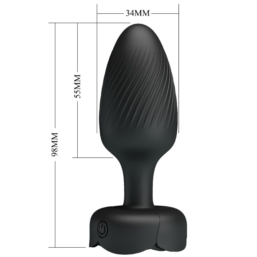 Plug Anale Pretty Love Osborn LED — Nero