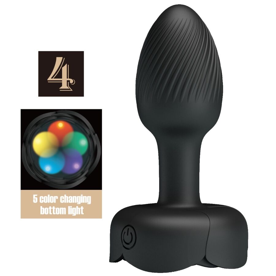 Plug Anale Pretty Love Olman LED — Nero