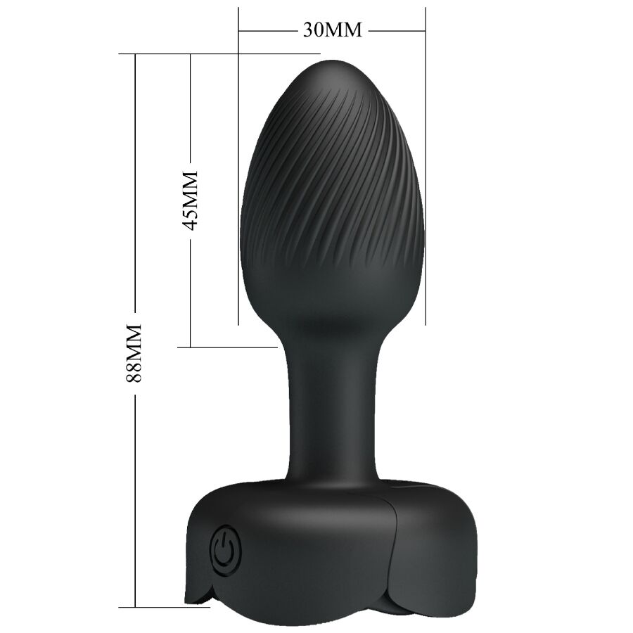 Plug Anale Pretty Love Olman LED — Nero
