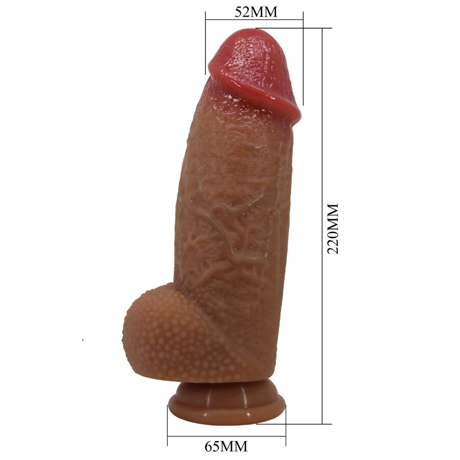 Dildo Realistico con Ventosa Pretty Love Achille — Silicone 22 cm