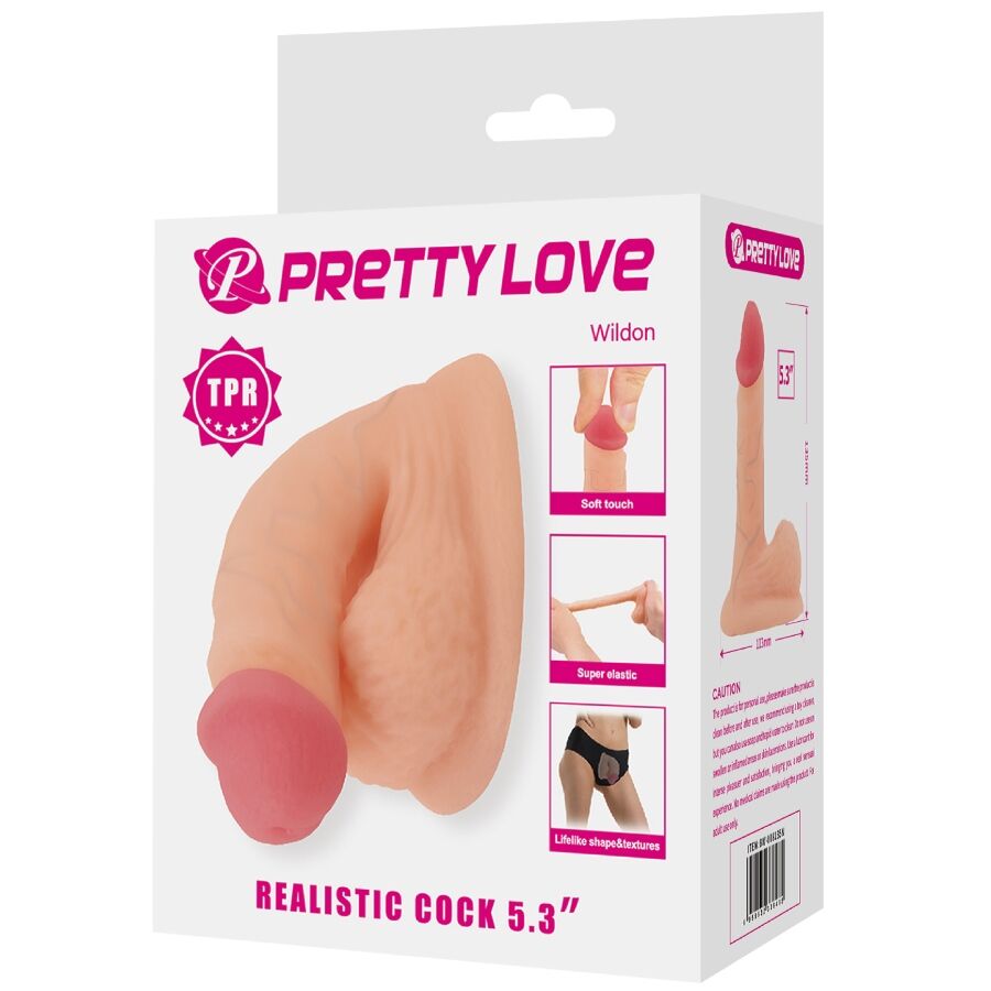 Dildo Realistico Pretty Love Wildon 10cm Naturale — TPR