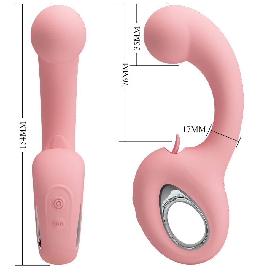 Vibratore Punto G Pretty Love Erynnies 10 Vibrazioni — Rosa