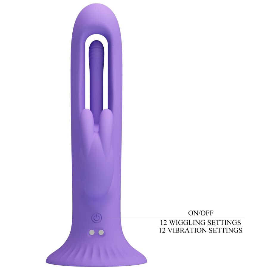 Vibratore Coniglio Pretty Love Killmoulis 12 Modalità Viola — Silicone