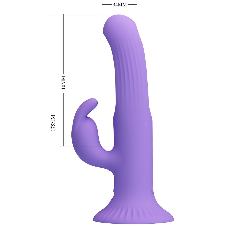 Vibratore Coniglio Pretty Love Killmoulis 12 Modalità Viola — Silicone
