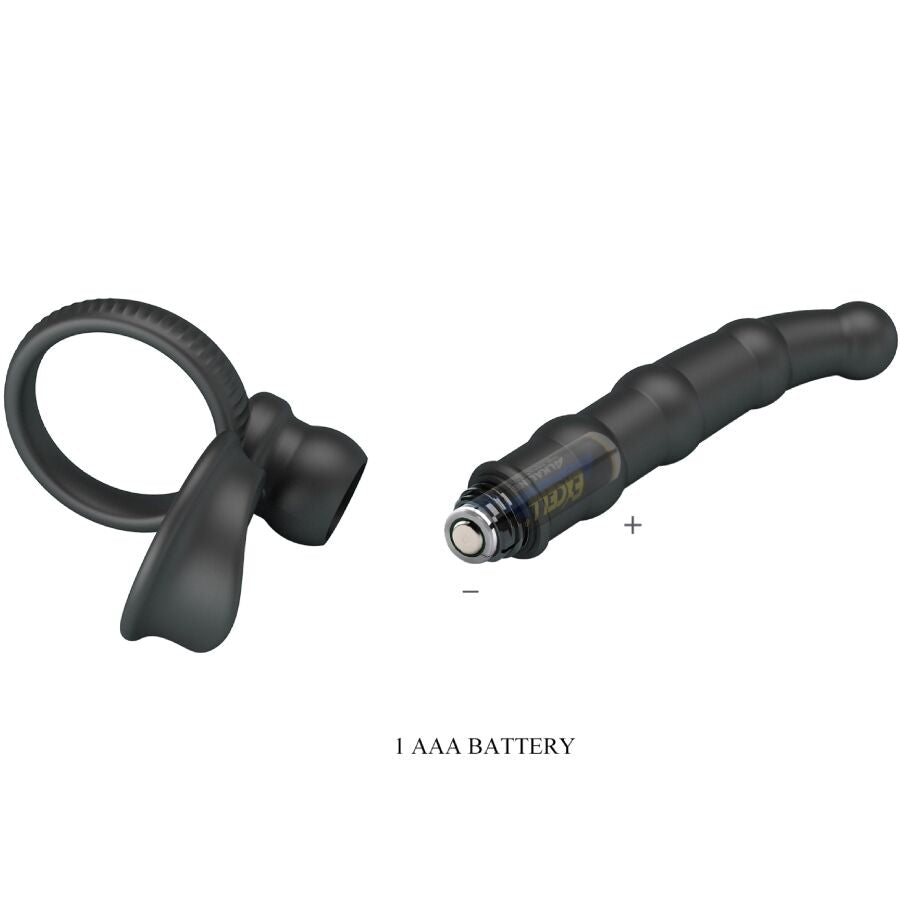 Anello Vibrante FOR HIM Tatum Doppio Anello — Nero