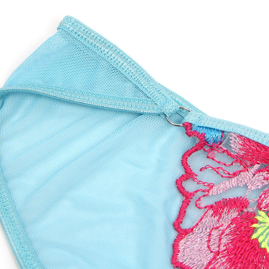 Lingerie Sexy Ricamata Subblime — Reggiseno e Cintura S/M