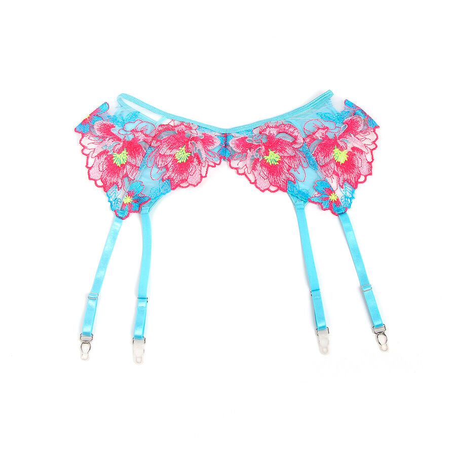 Lingerie Sexy Ricamata Subblime — Reggiseno e Cintura S/M