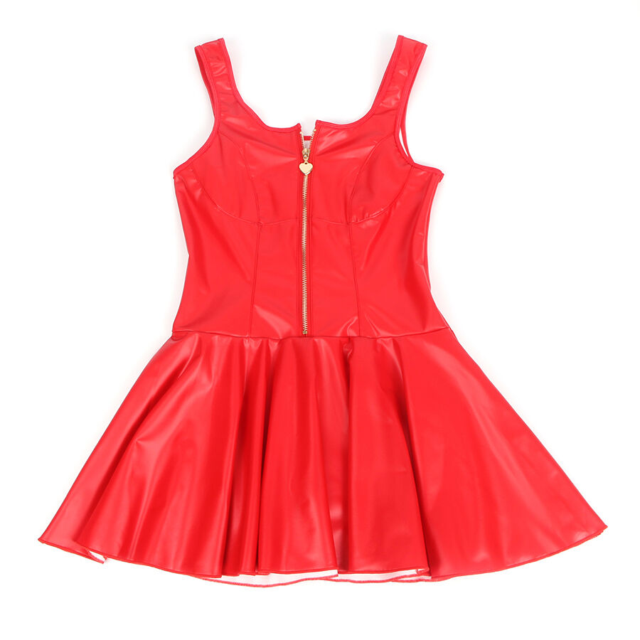 Lingerie Sexy Camicia da Notte Subblime — Ecopelle, Zip Cuore