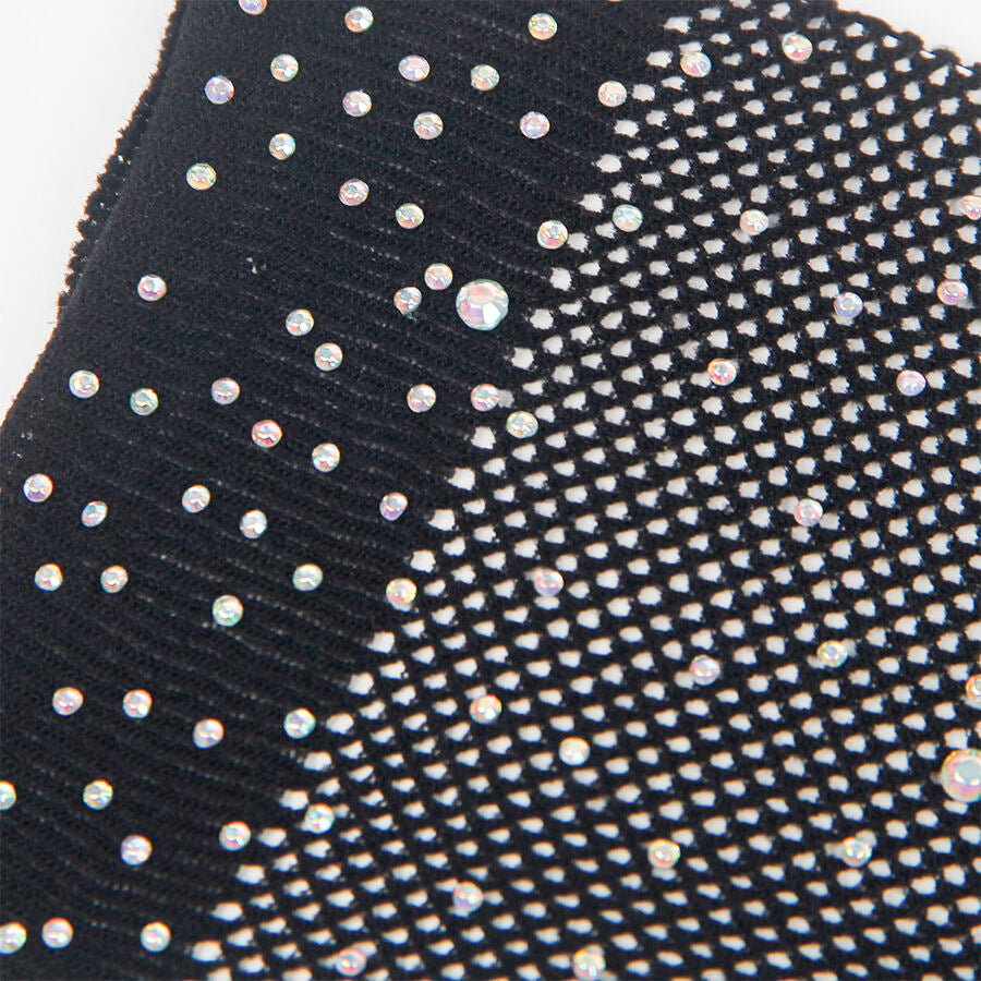 Guanti Glitterati con Diamanti Subblime — Nylon, S/M