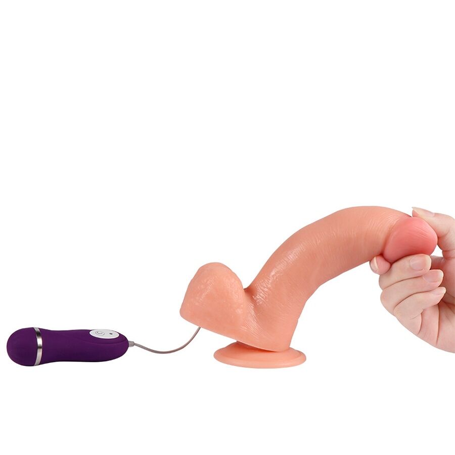 Dildo Realistico Vibrante con Telecomando Shequ Adam — 21 cm