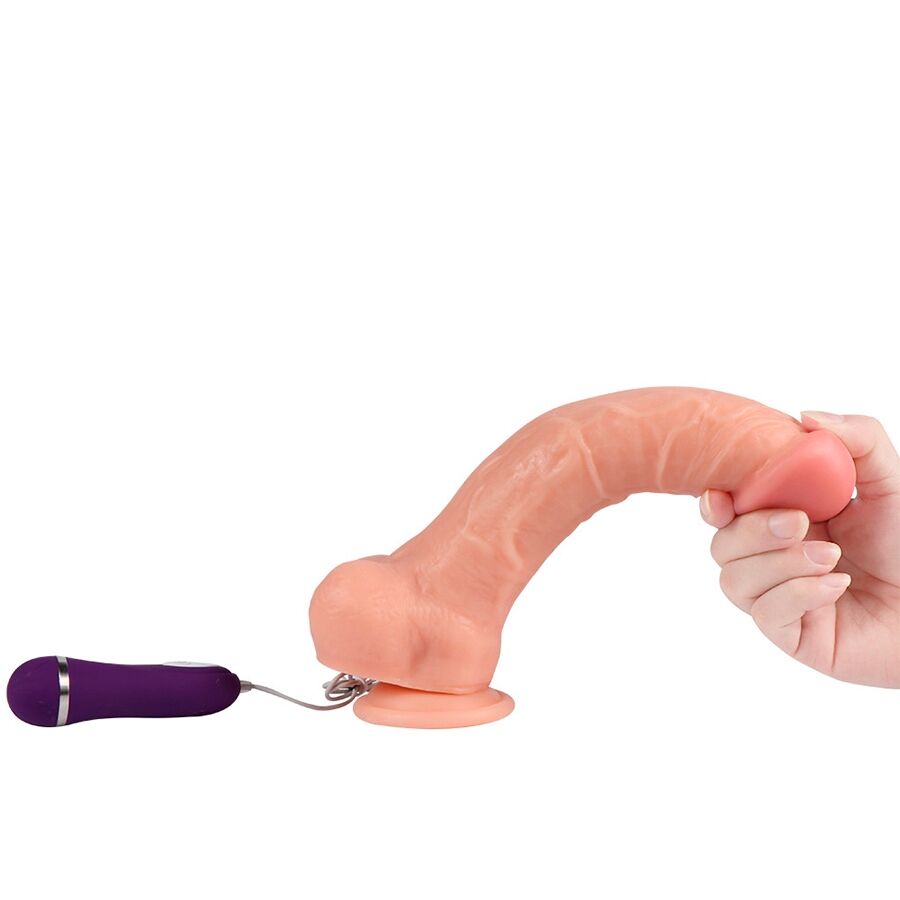 Dildo Realistico Vibrante con Telecomando Shequ Apolo — 24,5 cm