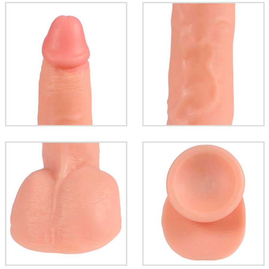 Dildo Realistico Vibrante con Telecomando Shequ Bestia — 24,5 cm