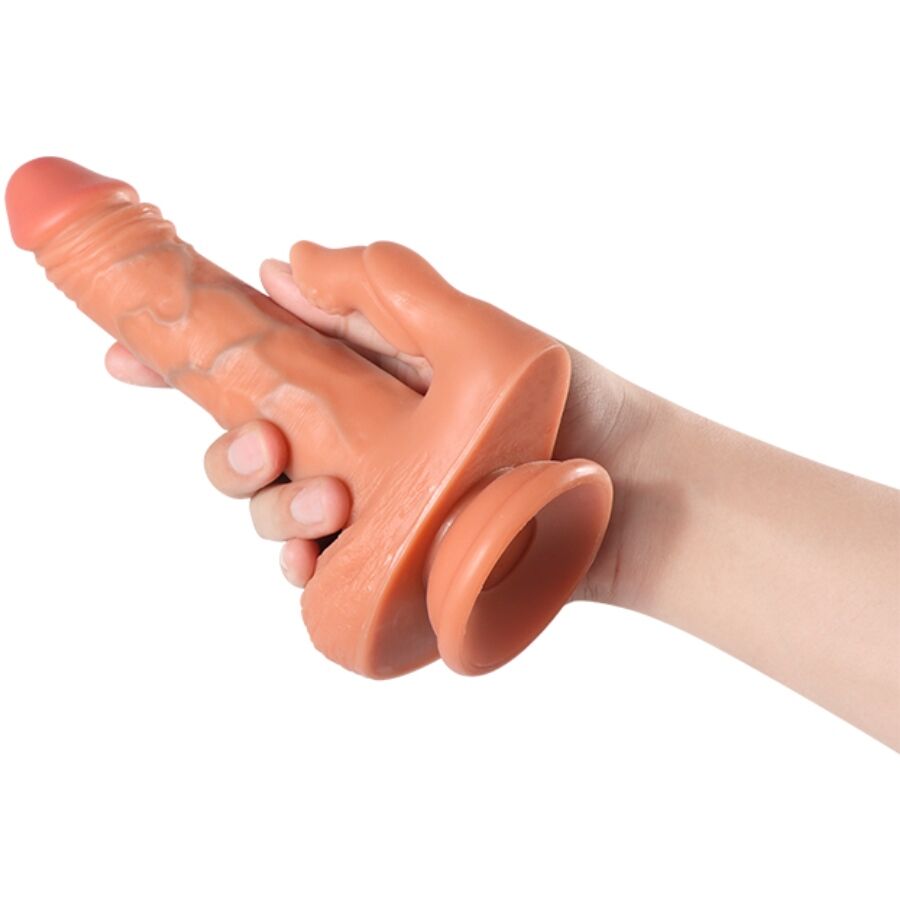 Dildo Realistico Vibrante con Stimolatore Shequ Julian — 16 cm
