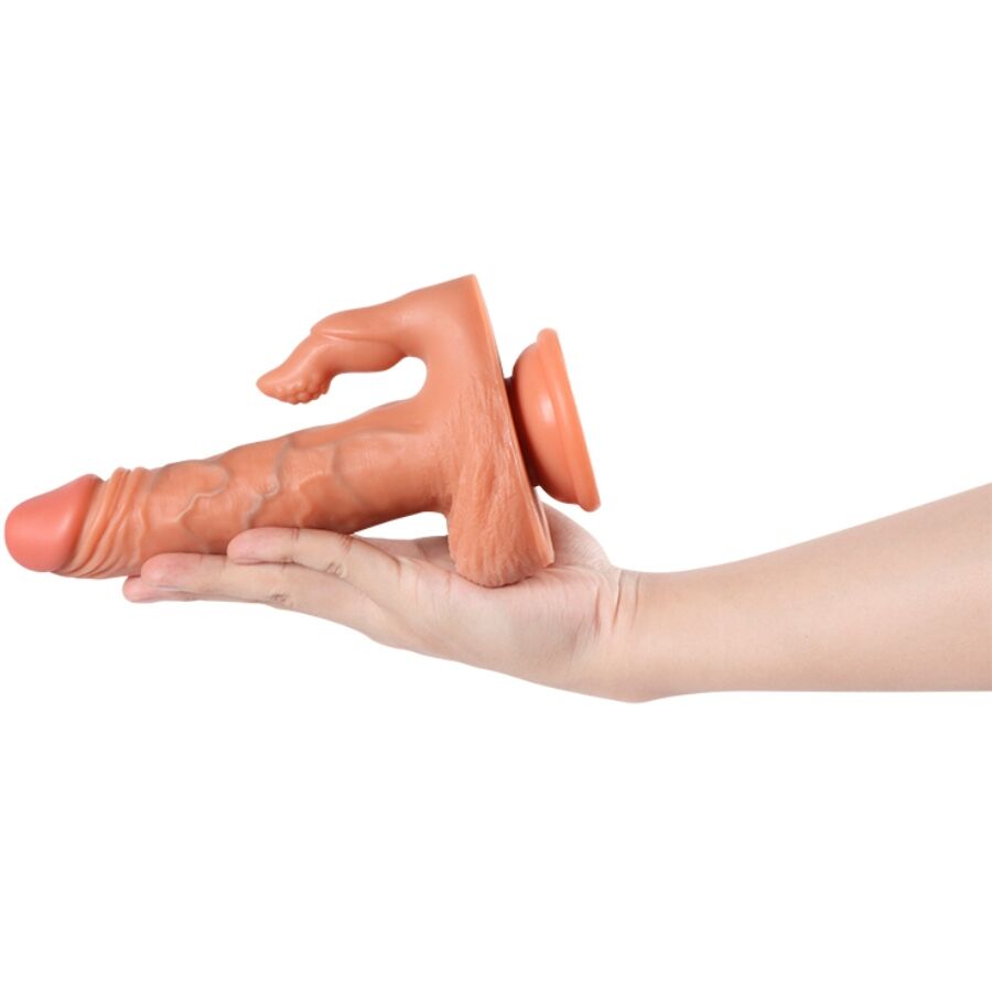 Dildo Realistico Vibrante con Stimolatore Shequ Julian — 16 cm
