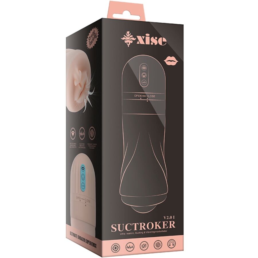 Masturbatore Boccale con Aspirazione Xise Sucktroker V2.0
