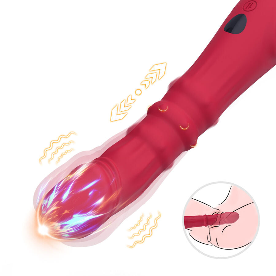 Dildo Vibrante Termoregolabile Armony — Punto G, Rosso