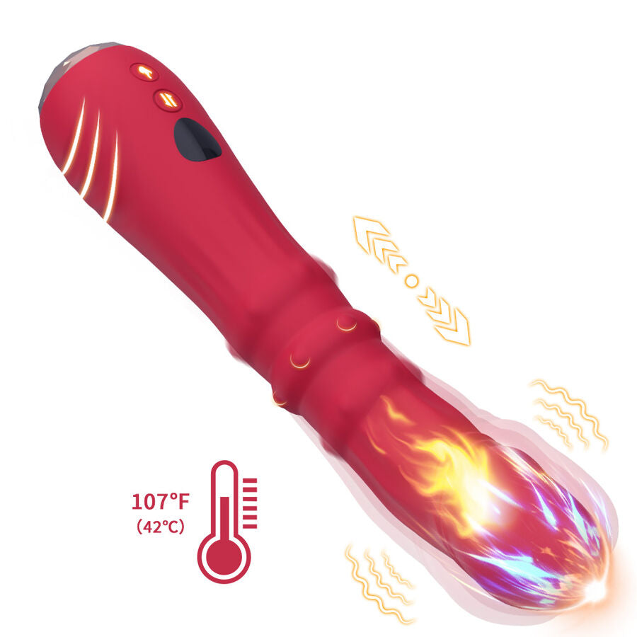 Dildo Vibrante Termoregolabile Armony — Punto G, Rosso