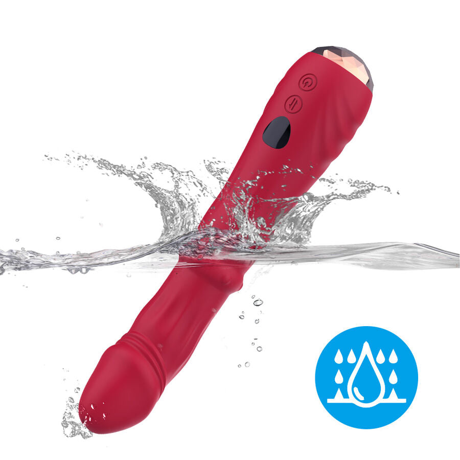 Dildo Vibrante Termoregolabile Armony — Punto G, Rosso