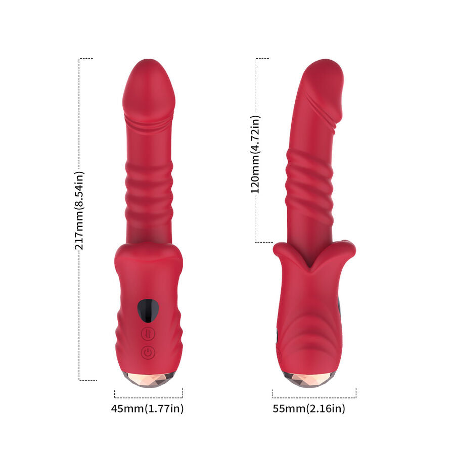 Dildo Vibrante Punto A Armony Point A — Rosso