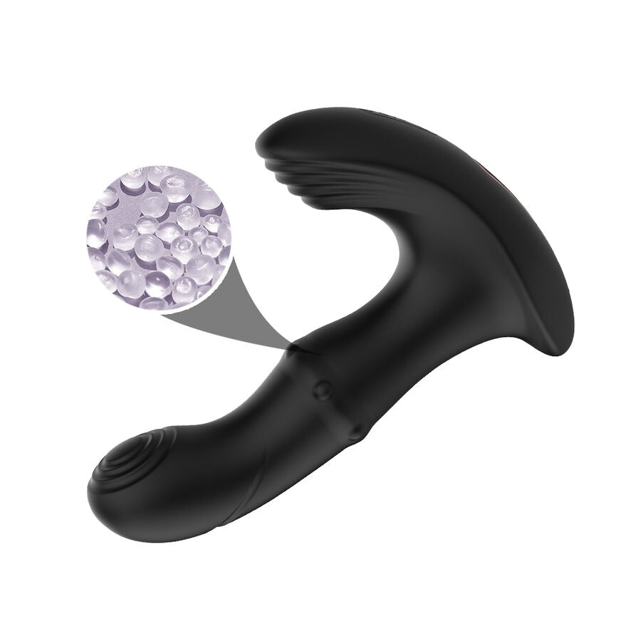 Vibratore Prostatico con Telecomando Armony — Rotante, Nero