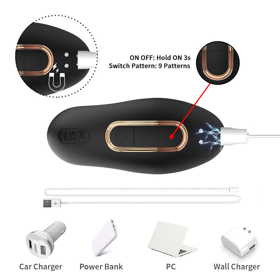 Vibratore Prostatico con Telecomando Armony — Rotante, Nero