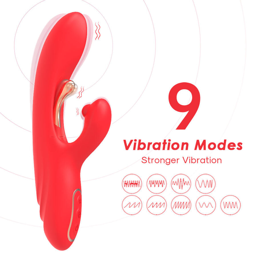 Vibratore Rabbit Punto G e Clitoride Armony — Lingua Oscillante
