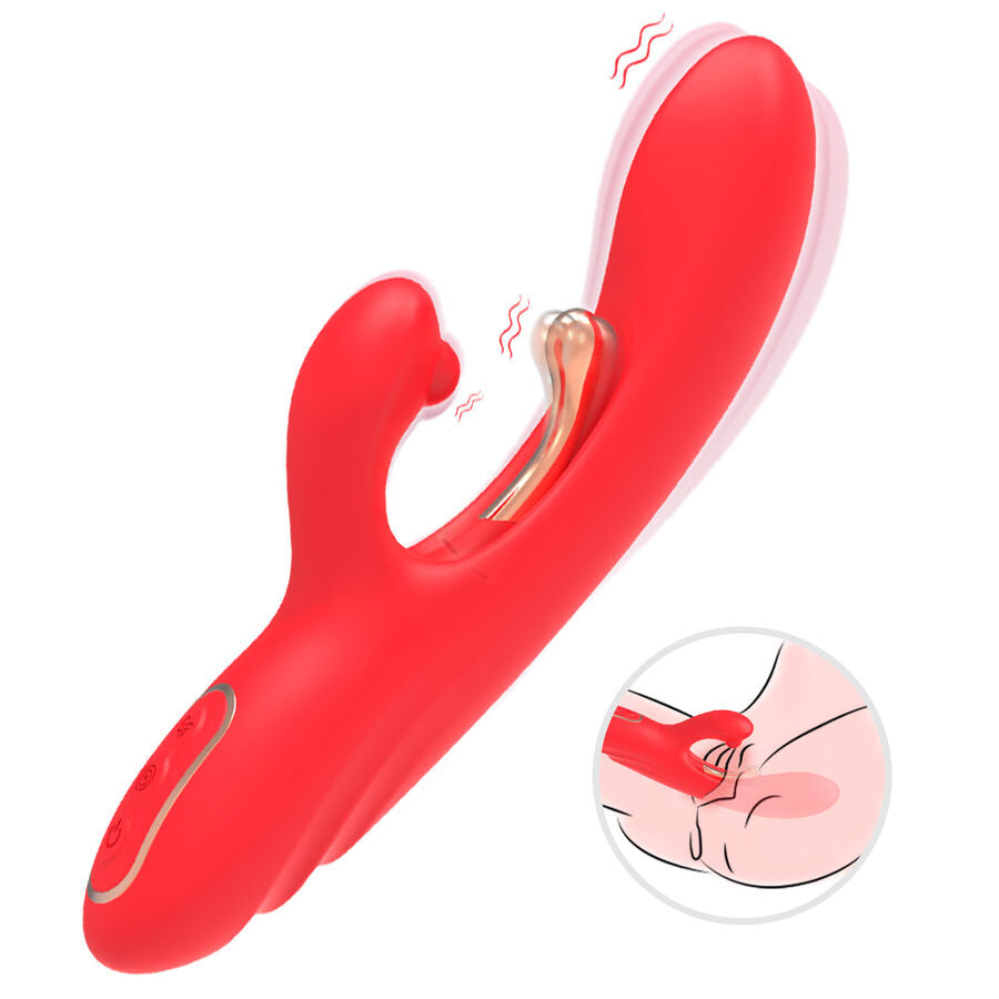 Vibratore Rabbit Punto G e Clitoride Armony — Lingua Oscillante