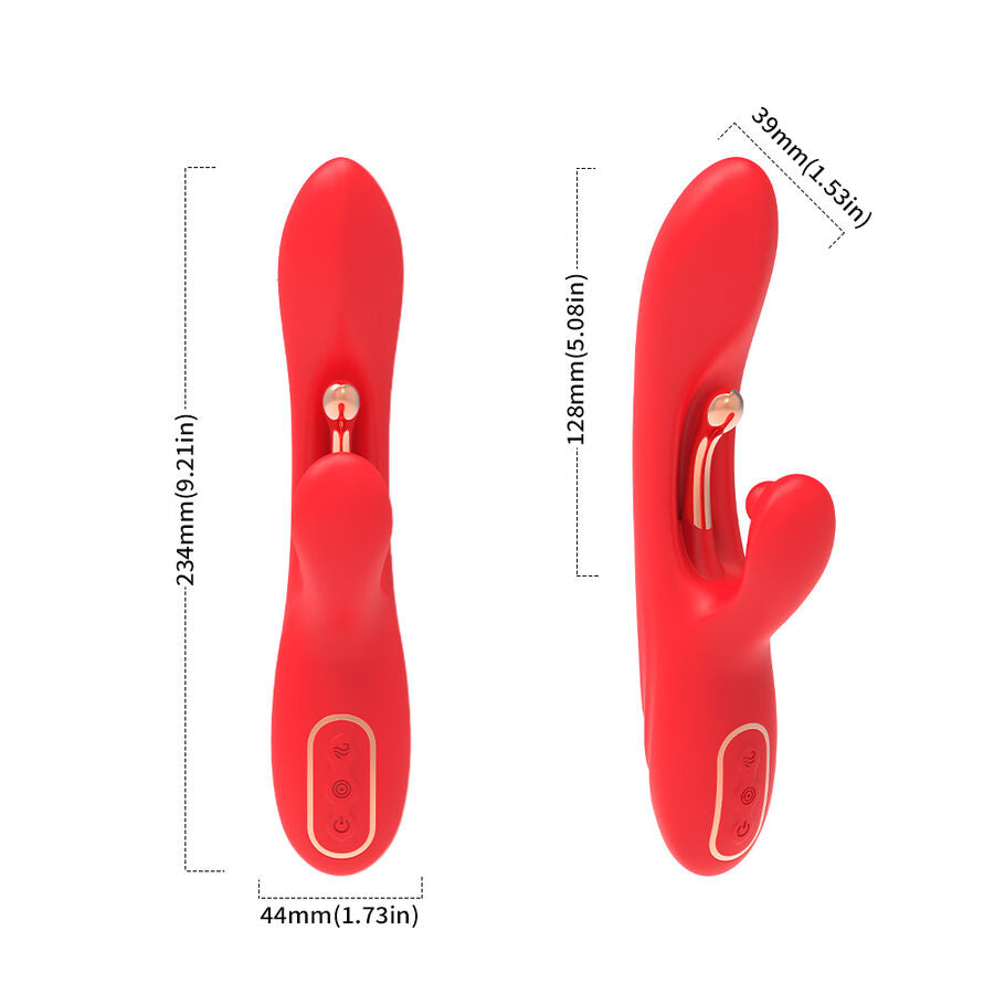 Vibratore Rabbit Punto G e Clitoride Armony — Lingua Oscillante