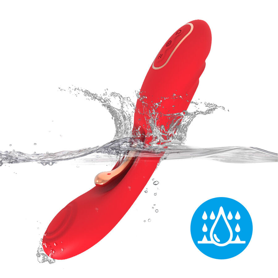 Vibratore Rabbit Punto G Armony — Lingua Oscillante, Rosso