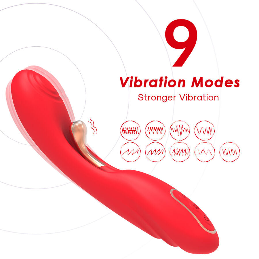 Vibratore Rabbit Punto G Armony — Lingua Oscillante, Rosso