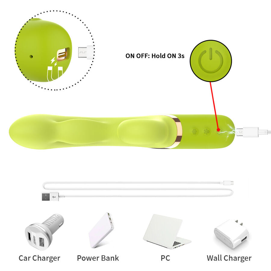 Vibratore A-Spot Gonfiabile Armony — Silicone, Verde