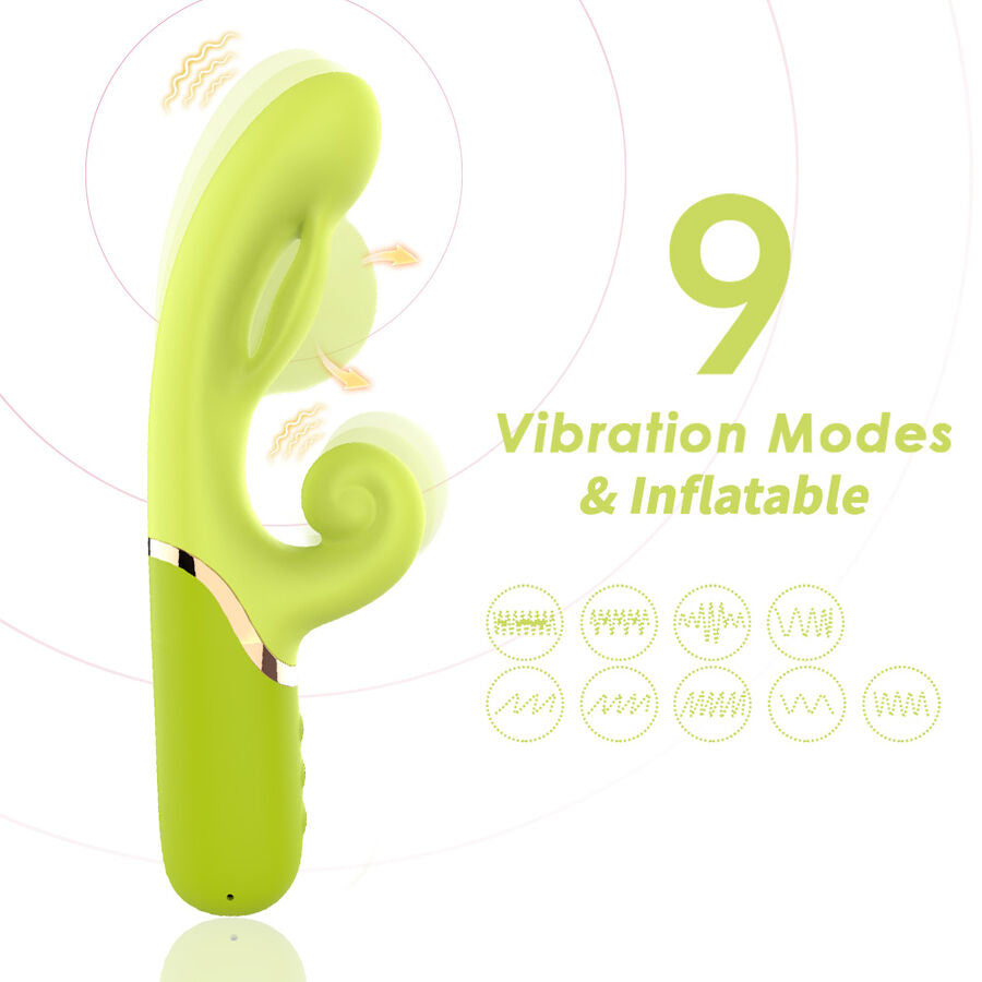 Vibratore A-Spot Gonfiabile Armony — Silicone, Verde