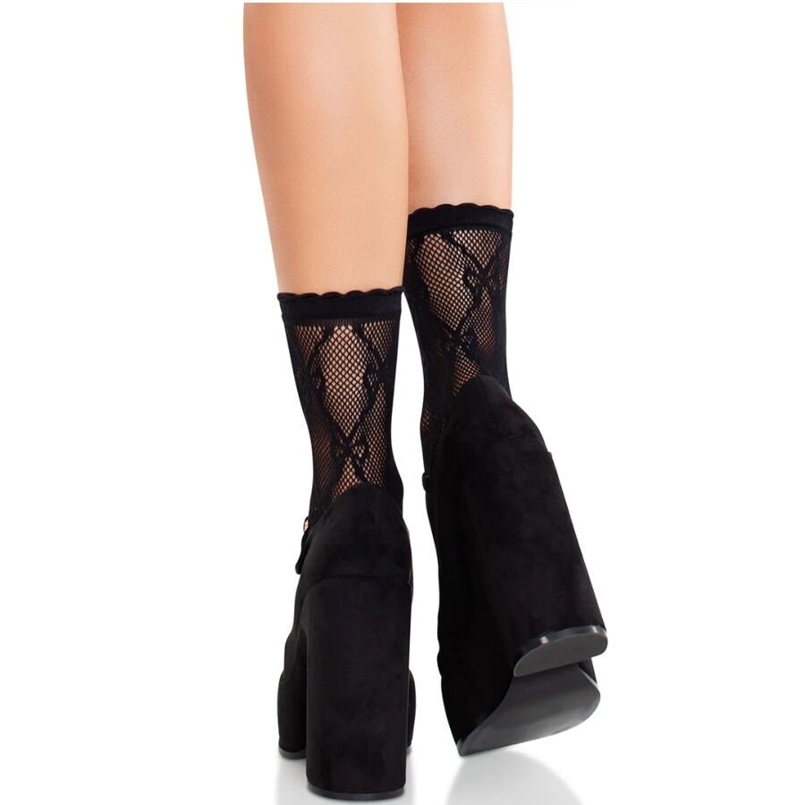 Calzini in Pizzo con Fiocco Leg Avenue — Nero