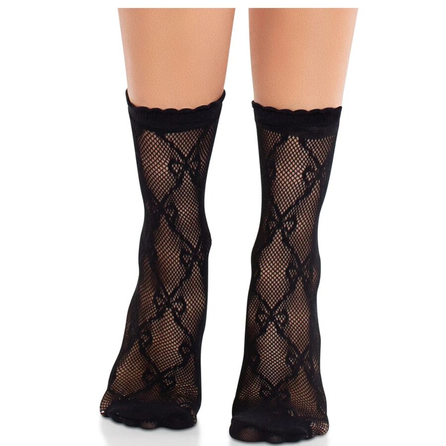Calzini in Pizzo con Fiocco Leg Avenue — Nero
