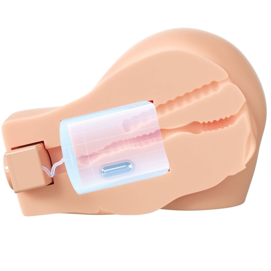Masturbatore Maschile Vibrante PDX Elite Back That Ass Up — Vagina e Ano