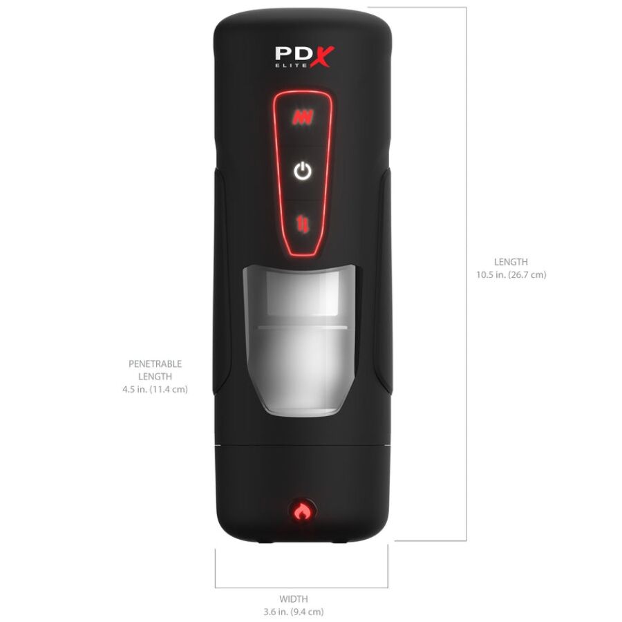 Masturbatore Automatico con Calore PDX Elite Milk Me Hotter