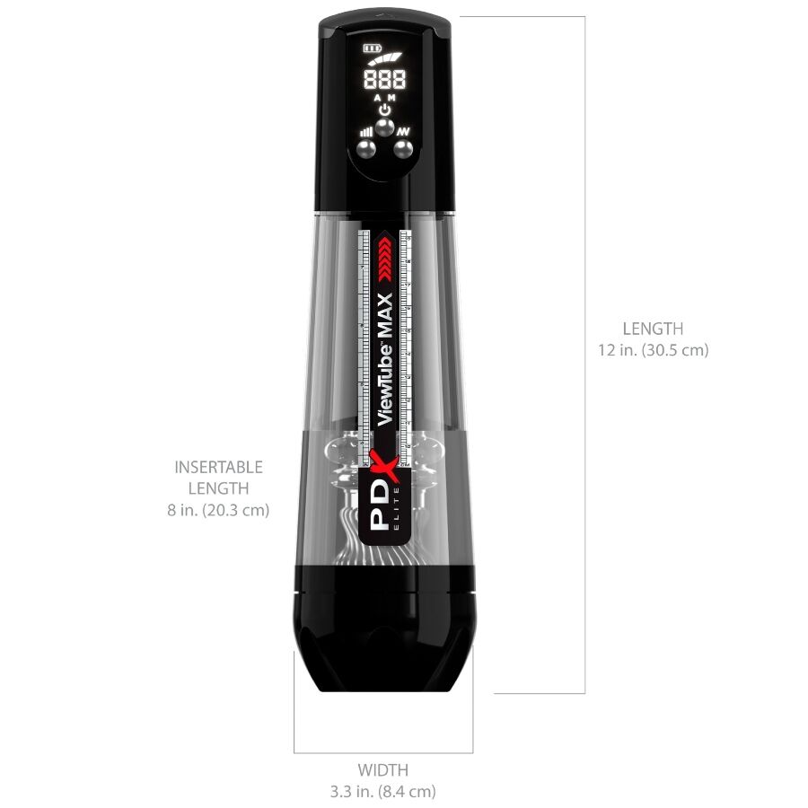 Masturbatore Automatico con Aspirazione PDX Elite Viewtube Max
