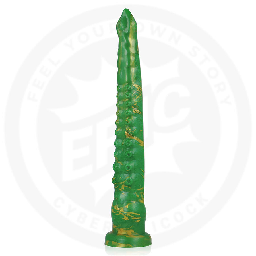Dildo Realistico Epic Hylos Flash — Silicone, Verde 28 cm