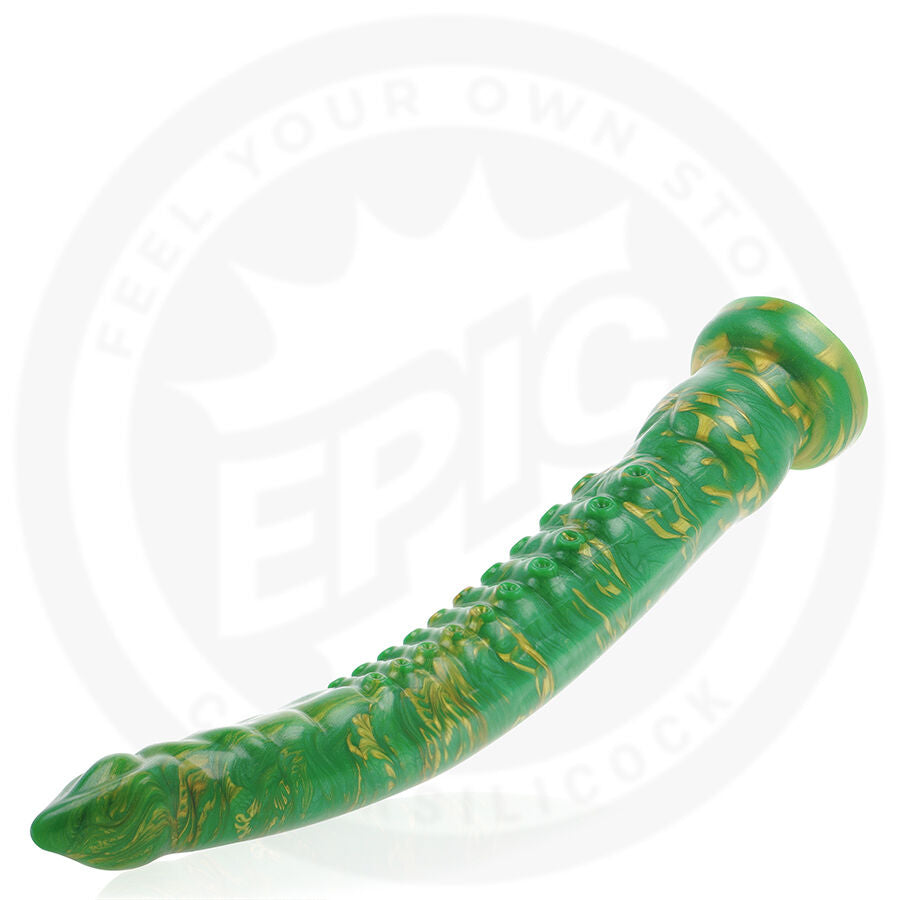 Dildo Realistico Epic Hylos Flash — Silicone, Verde 28 cm