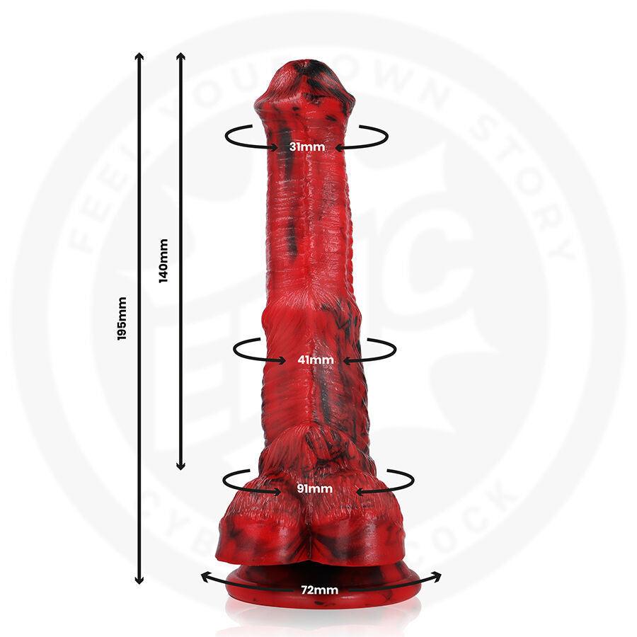 Dildo Fantasia Epic Vulcanus Night Dragon — 19,5 cm