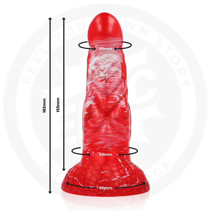 Dildo Realistico Epic Cybersilicock Agnis — Crimson Fire 18 cm