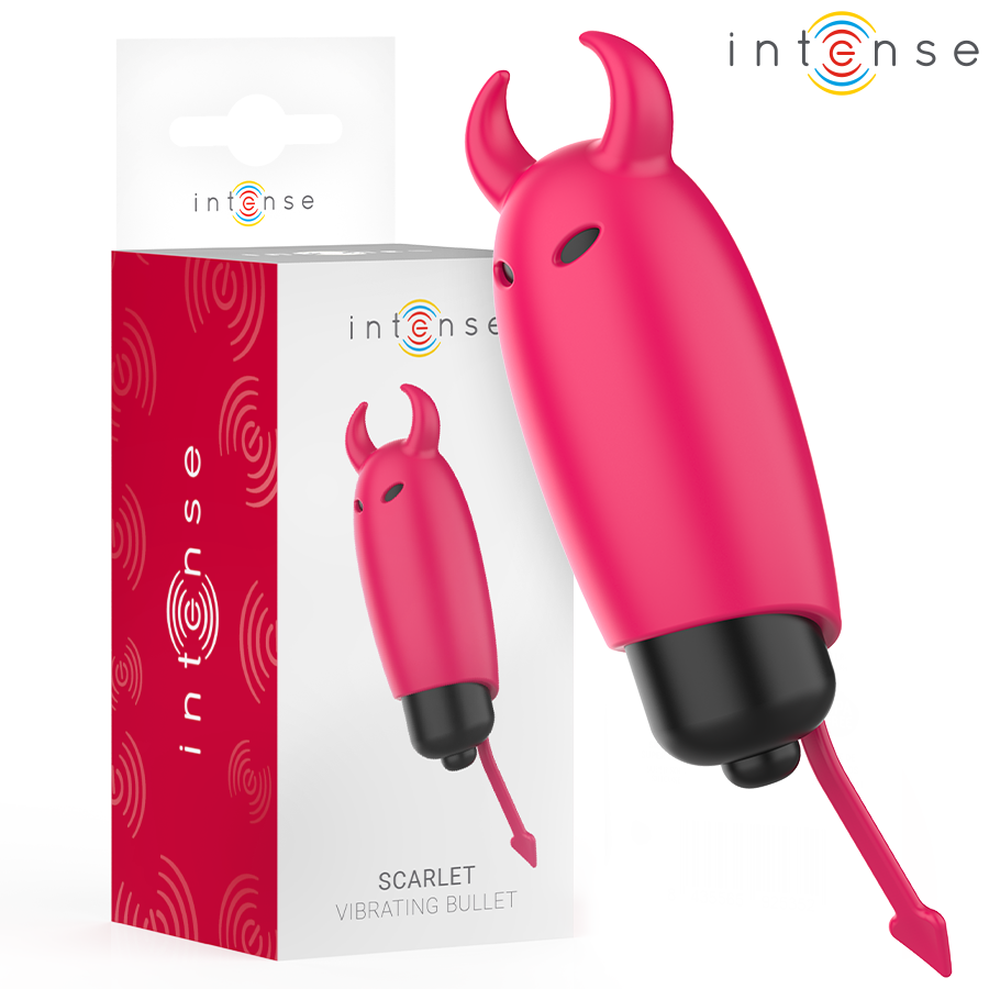 Uovo Vibrante Intense Red Demon — Silicone, 9,3 cm