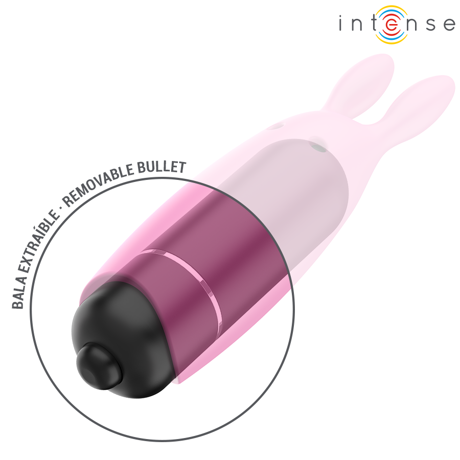 Uovo Vibrante Clitoride Intense Hopper — Silicone, Rosa