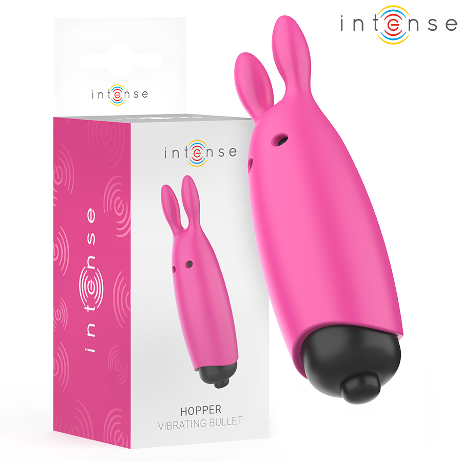 Uovo Vibrante Clitoride Intense Hopper — Silicone, Rosa